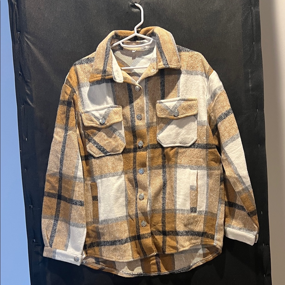Cozy Plaid Flannel Shirt- never worn